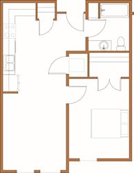 a floor plan of a small house