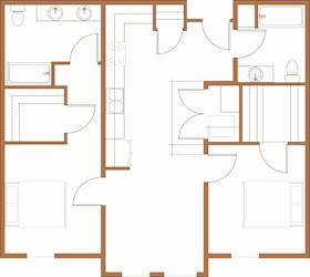 a floor plan of a house