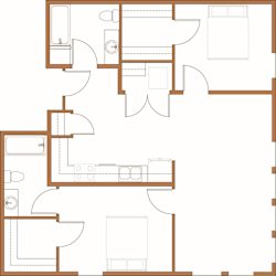 a floor plan of a small house