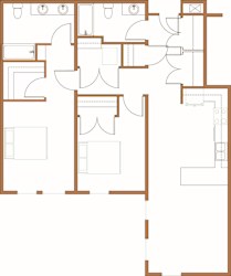 a floor plan of a house