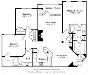 Oak1 Floor Plan at Harper's Crossing, Langhorne, 19047