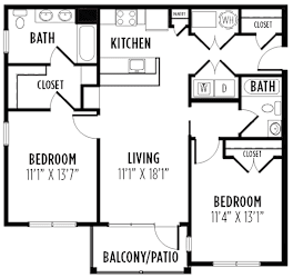 Morris Floor Plan at New Britain, Chalfont, Pennsylvania