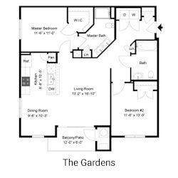 Delaware Floor Plan at Palmer View, Palmer Township, PA, 18045