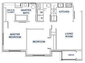 Floor Plan Two Bedroom 45% Ami