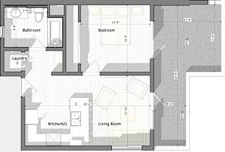 1 Bed E Floorplan at Alena on Haley, California, 93101