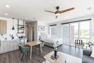 Bedroom + Living Area at Anthem House Apartments, Huntsville, AL 35806