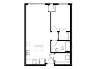 1 Bedroom 1 Bathroom 604 sqft at Astro, Seattle