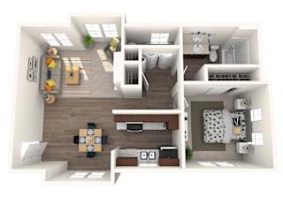 a floor plan image of the westchester apartments in houston, tx