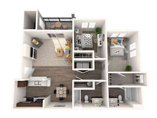 our apartments showcase a flexibility with regard to furniture and decor