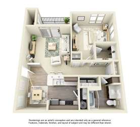 Floor Plan 1B1J