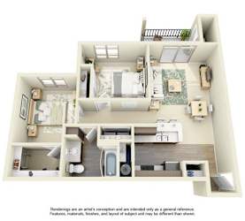 Floor Plan 2B1D