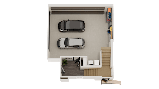 2 bed 2.5 bath floor plan A at Altitude Apartments, Moreno Valley , CA 92553