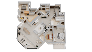 a floor plan of a house