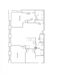 Floor plan for unit 106