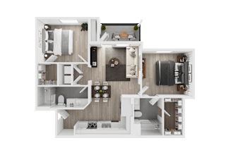 2 bedroom floorplan