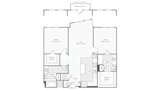 the floor plan of the bedrooms of this floor plan