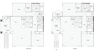 floor plan at Arrive at Rancho Belago, California