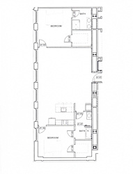 floor plan of the second floor of a house
