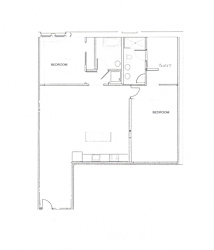 Floor plan for unit 418