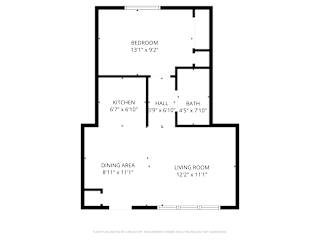 A black and white image of a floor plan for a house.