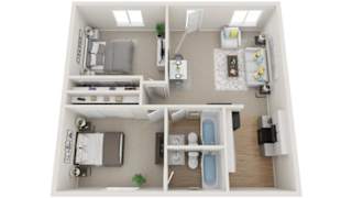 2 bedroom 2 bath
