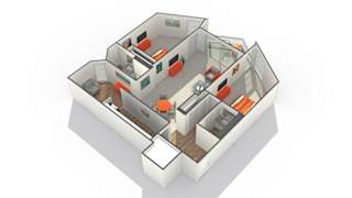 Charleston_View1 Floor Plan at The Township at St. Charles, Illinois