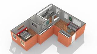 Cicero A Floor Plan at The Hinsdale, Hinsdale