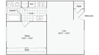 Devon B Floor Plan at The Hinsdale, Hinsdale, 60521