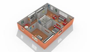 Taylor A Floor Plan at The Hinsdale, Hinsdale, Illinois