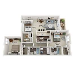 Oak-Upper Floorplan