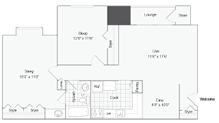 2 bed 1 bath Bristol at ReNew Odenton, Maryland, 21113