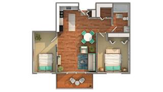 Anderson 3d_Floorplan at ReNew at Neill Lake, Eden Prairie, Minnesota