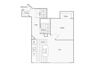 Blakely Floor Plan at ReNew Wichita, Wichita, KS