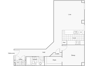 Hamilton Floor Plan at ReNew Wichita, Wichita, Kansas