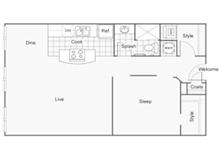Versace Floor Plan at ReNew Wichita, Wichita