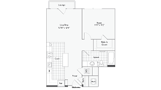 Annandale Floor Plan at Arrive Federal Hill, Baltimore