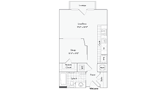 Athens Floor Plan at Arrive Federal Hill, Baltimore, 21230