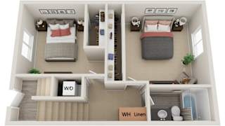 2 bed 1.5 bath Cedarwood3 Floor Plan at The Bluffs at Mountain Park, Oregon, 97035