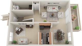 3 bed 2 bath Oakwood2 Floor Plan at The Bluffs at Mountain Park, Lake Oswego, OR, 97035