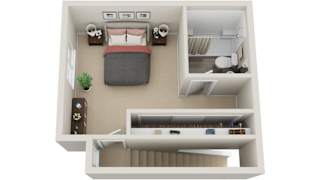 2 bed 2 bath Pinewood4 Floorplan at The Bluffs at Mountain Park, Lake Oswego, Oregon