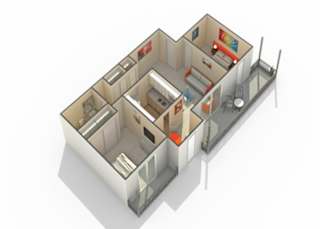 Elmhurst2 Floor Plan at The Atwood at Eden Prairie, Minnesota