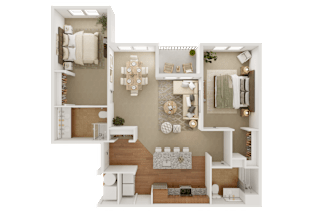 The Glendon Floor Plan at Mallory Ridge, Bloomfield, CT, 06002