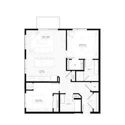 B3 Floorplan at Zest, Minneapolis, MN