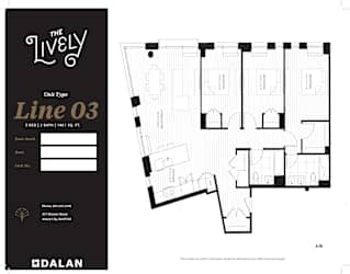 C1 Floor Plan at The Lively, Jersey City, NJ 07302