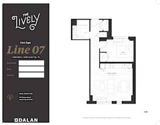 A1-1 Floor Plan at The Lively, New Jersey