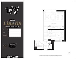 A1 Floor Plan at The Lively, Jersey City