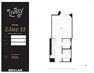S2 Floor Plan at The Lively, Jersey City, NJ