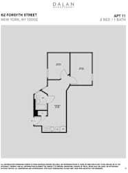 2 Bed 1 Bath