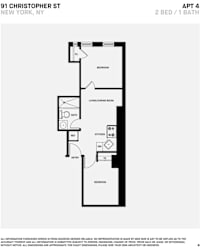 2 Bed 1 Bath