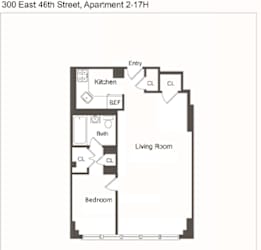 H Line 1 Bed 1 Bath